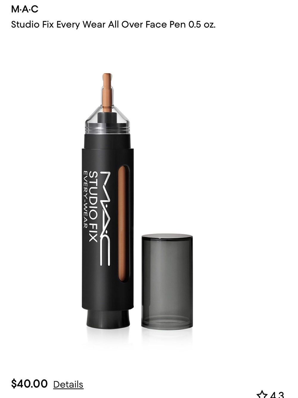 MAC Cosmetics Studio Fix Everywear all over face pen - NC45